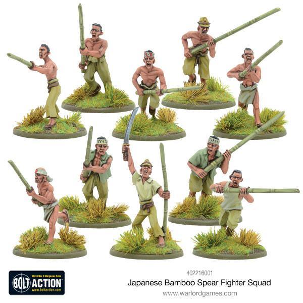 Bolt Action Japanese Bamboo Spear Fighter Squad  New - 402216001 - Tistaminis