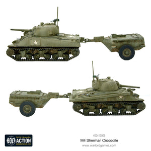 Bolt Action Sherman Crocodile Flamethrower Tank New - Tistaminis