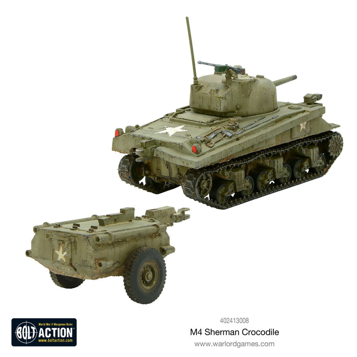 Bolt Action Sherman Crocodile Flamethrower Tank New - Tistaminis