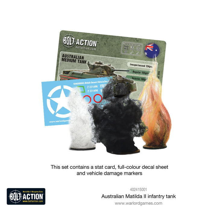 Bolt Action Australian Matilda II Infantry Tank New - 402415001 - Tistaminis