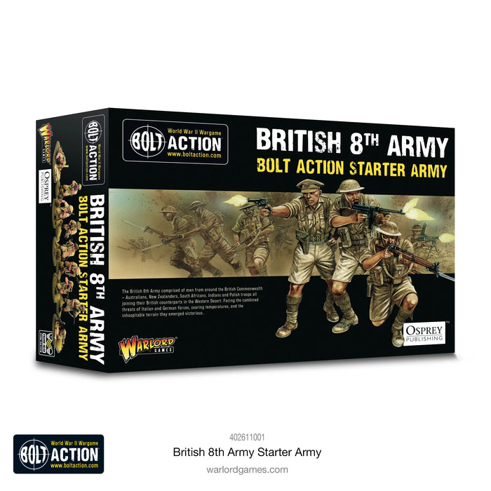 Bolt Action British 8th Army Starter Army New - Tistaminis