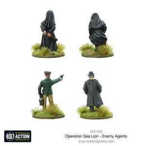 Bolt Action Operation Sea Lion - Enemy Agents  New - Tistaminis