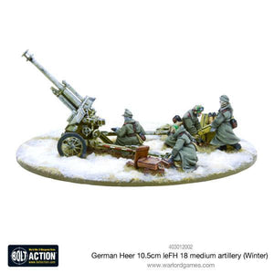 Bolt Action German Heer LeFH 18 10.5cm Med Artillery (Winter) New - Tistaminis