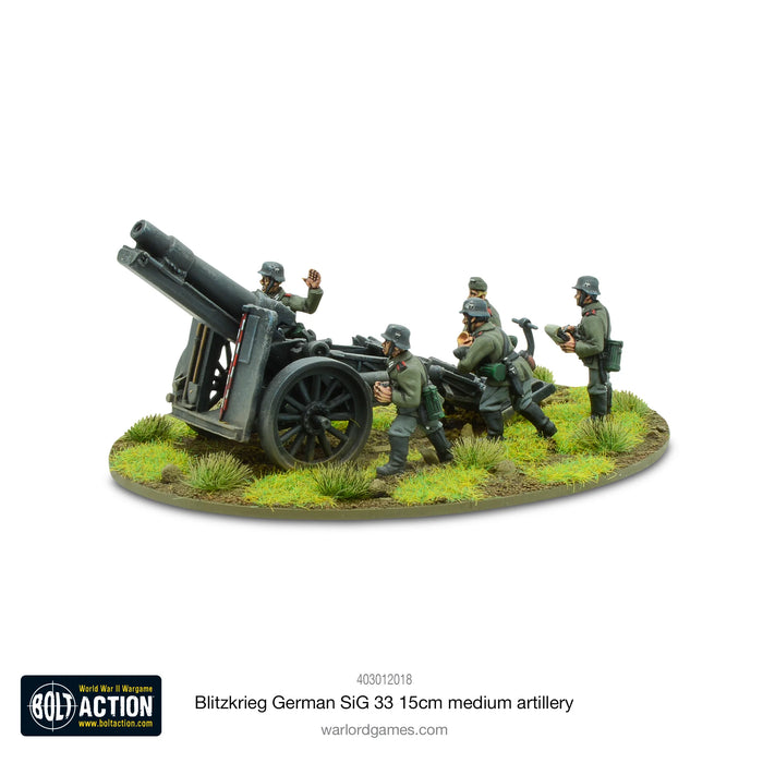 Bolt Action Blitzkrieg German sIG33 15cm Howitzer (1939-42) New - Tistaminis