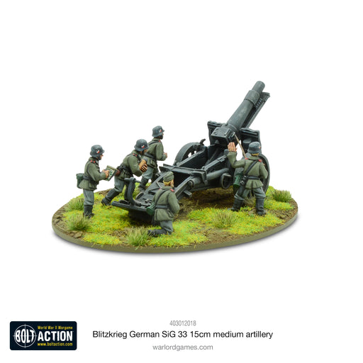 Bolt Action Blitzkrieg German sIG33 15cm Howitzer (1939-42) New - Tistaminis