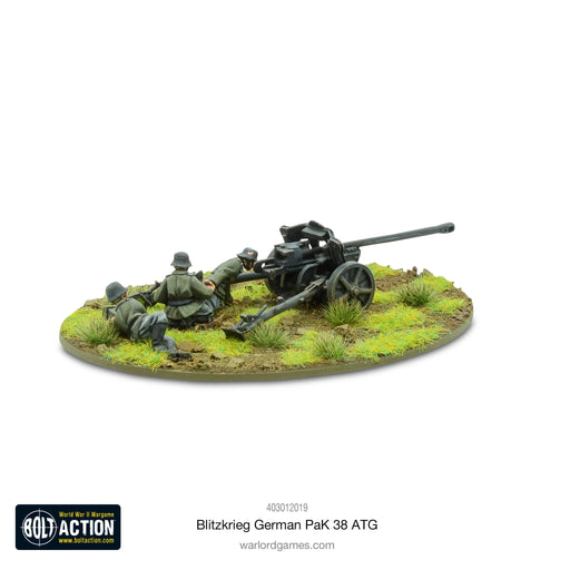 Bolt Action Blitzkrieg German Pak 38 5cm Anti-Tank Gun (1941-42) New - Tistaminis