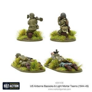 Bolt Action US Airborne Bazooka & Light Mortar Team (1944-45) New - Tistaminis