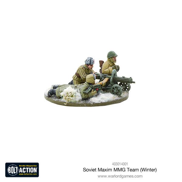 Bolt Action Soviet Maxim MMG Team Winter New - Tistaminis