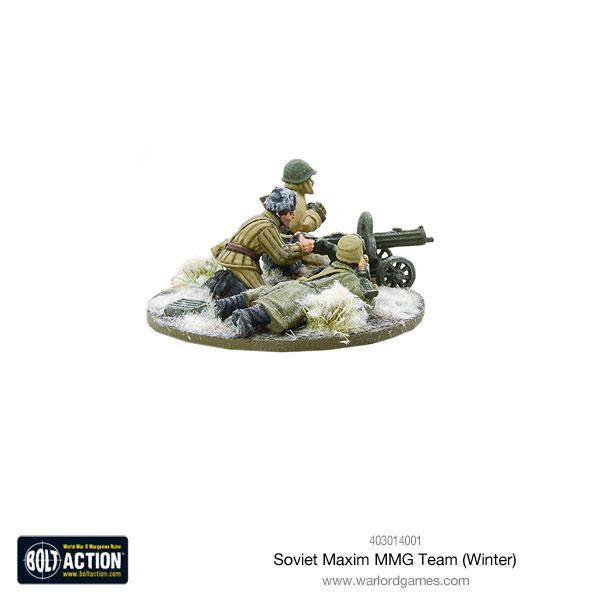 Bolt Action Soviet Maxim MMG Team Winter New - Tistaminis