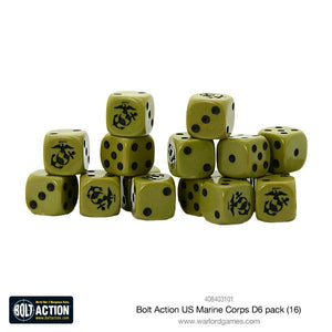 Bolt Action United States Marine Corps D6 Dice New - 408403101 - Tistaminis