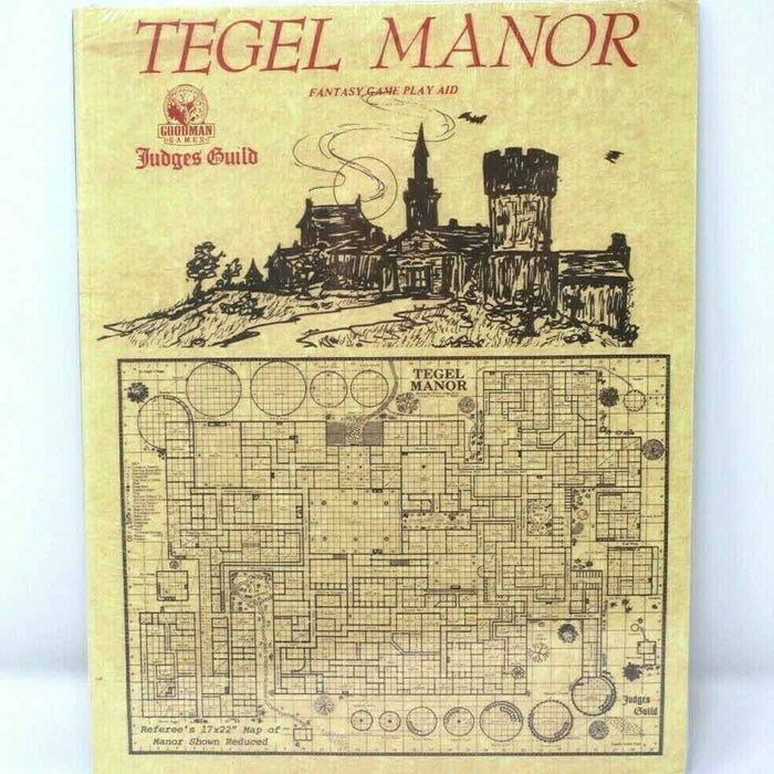 JUDGES GUILD: TEGEL MANOR (1E ADV.) NEW - Tistaminis