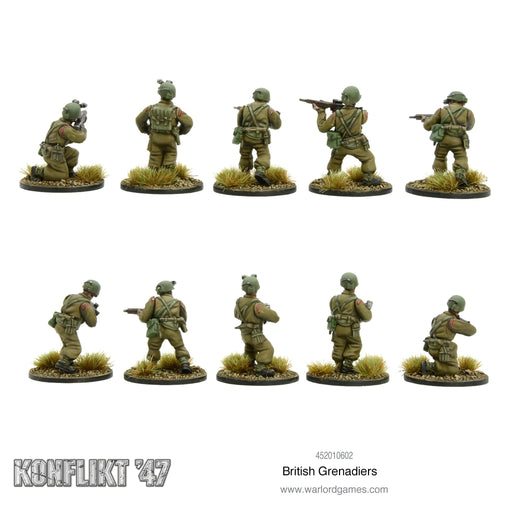 Bolt Action: Konflikt '47 - British Grenadiers New - Tistaminis