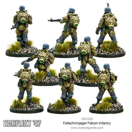 Bolt Action: Konflikt '47 - German Fallschirmjager Falcon Infantry New - Tistaminis