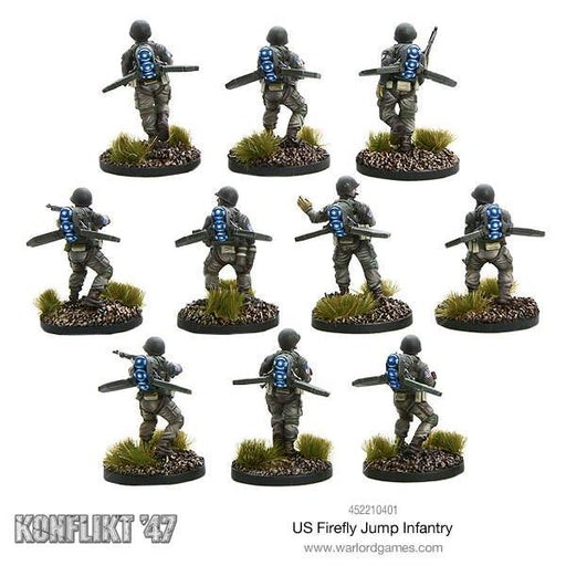 Bolt Action: Konflikt '47 - US Firefly Jump Infantry New - Tistaminis