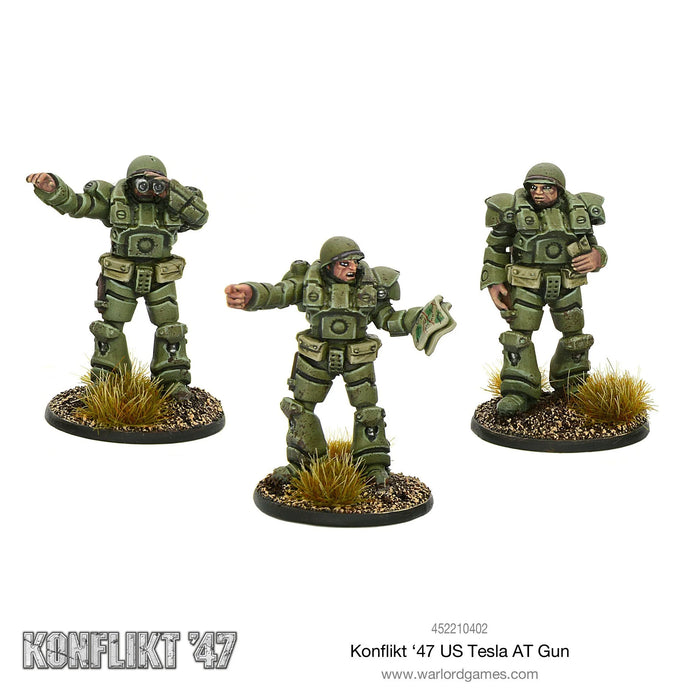 Bolt Action: Konflikt '47 - US Tesla Anti-Tank Gun New - Tistaminis