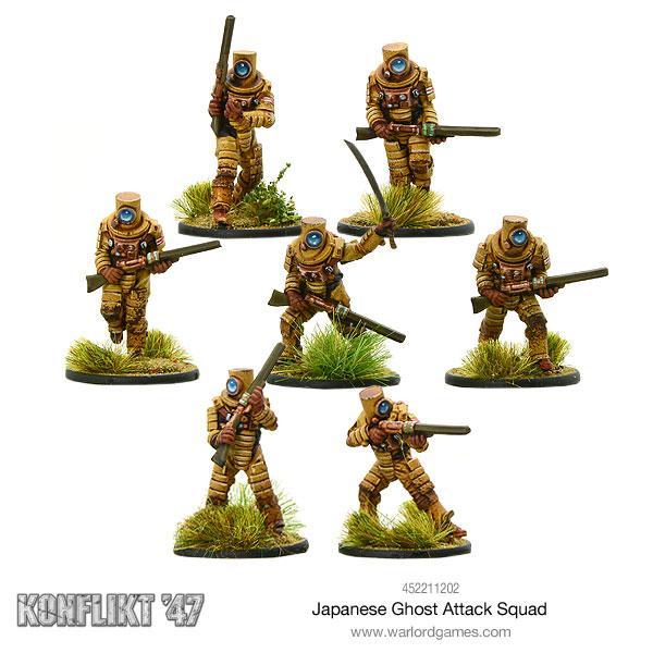 Bolt Action: Konflikt '47 - Japanese Ghost Attack Squad New - Tistaminis