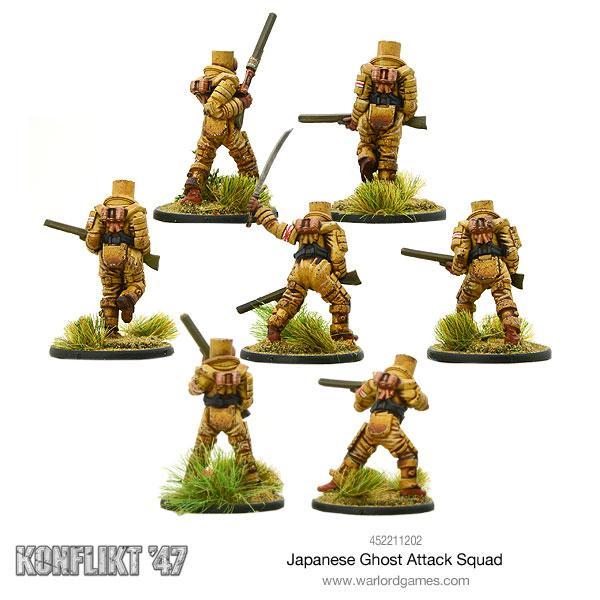 Bolt Action: Konflikt '47 - Japanese Ghost Attack Squad New - Tistaminis