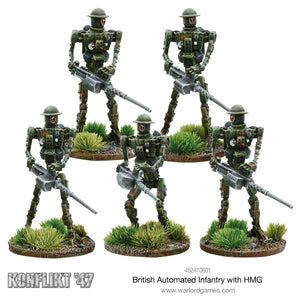 Bolt Action: Konflikt '47 - British Automated Infantry with HMG New - Tistaminis