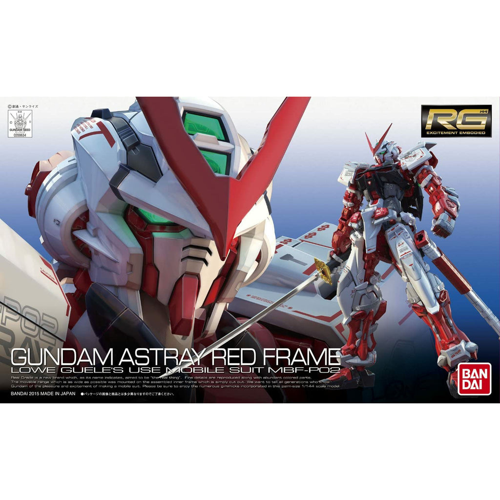 Bandai RG 1/144 MBF-P02 Gundam Astray Red Frame New - Tistaminis