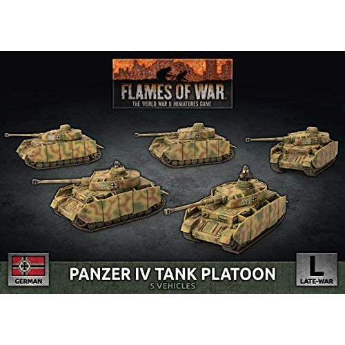 Flames Of War German Panzer IV Tank Platoon New - Tistaminis