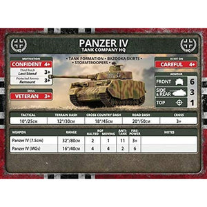 Flames Of War German Panzer IV Tank Platoon New - Tistaminis