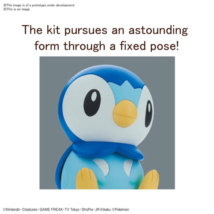 Pokemon Model Kit Quick!! 06 PIPLUP New - Tistaminis