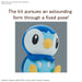 Pokemon Model Kit Quick!! 06 PIPLUP New - Tistaminis