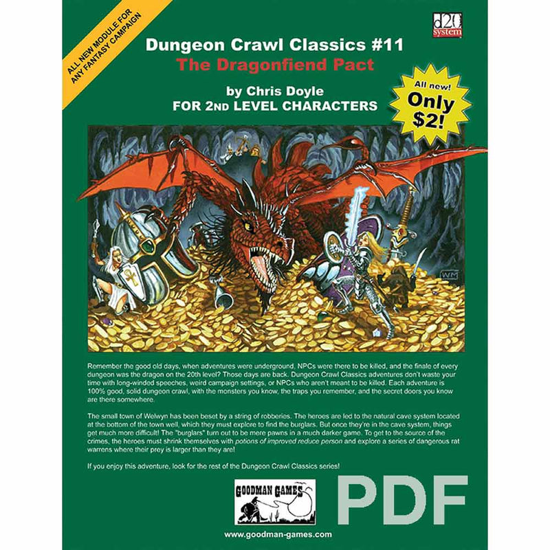 Dungeon Crawl Classics #11: The Dragonfiend Pact New - TISTA MINIS