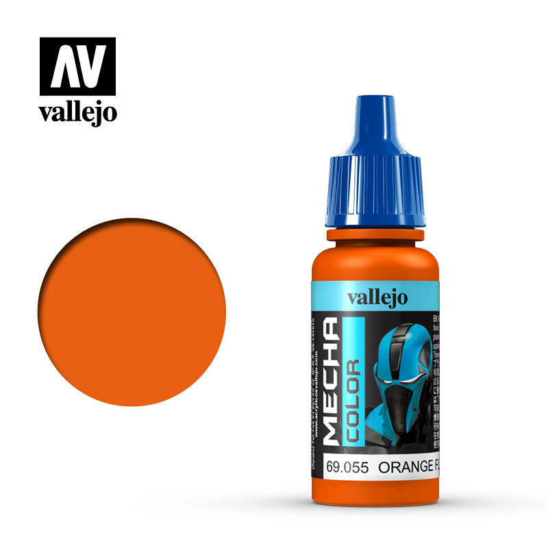 Vallejo Mecha Colour Paint Orange Fluorescent (69.055) - Tistaminis