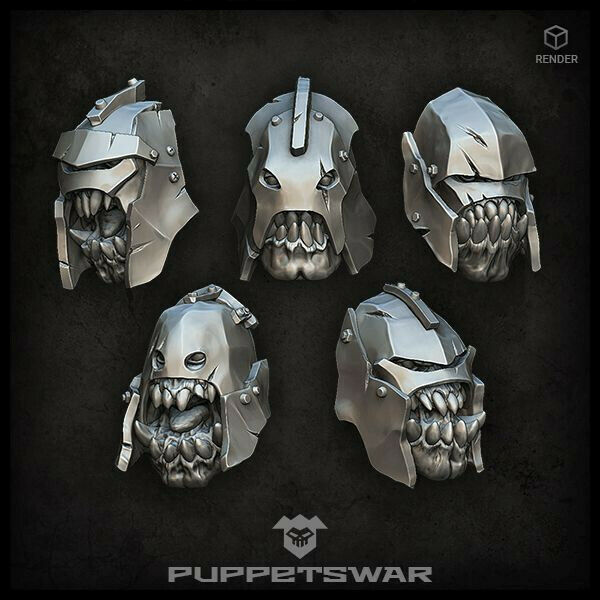 Puppets War Siege Orcs Heads New - Tistaminis