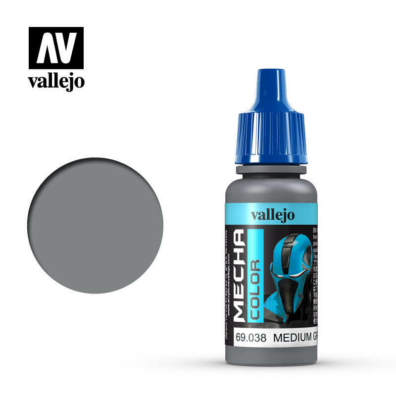 Vallejo Mecha Colour Paint Medium Grey (69.038) - Tistaminis
