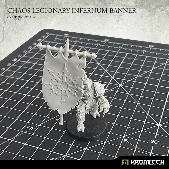 Kromlech Chaos Legionary Infernum Banner New - TISTA MINIS