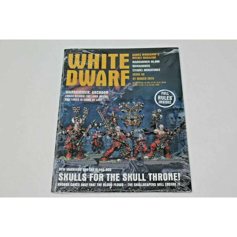 Warhammer White Dwarf Small Issue 58 March 2015 - WD2 | TISTAMINIS
