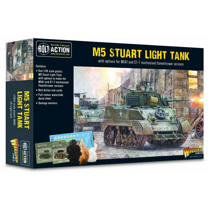 Bolt Action American M5 Stuart plastic box New - Tistaminis