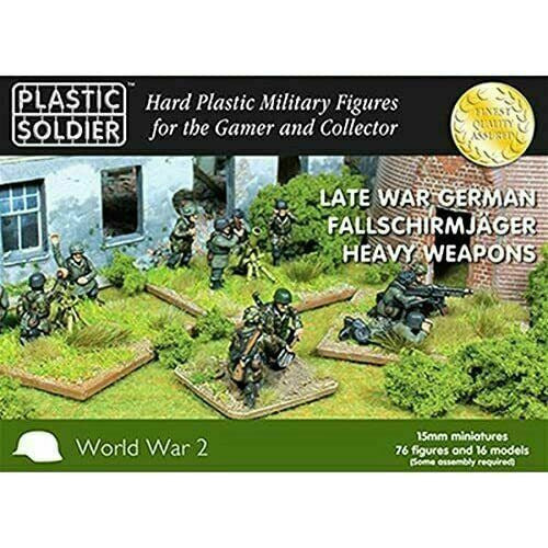 Plastic Soldier Company 15mm GERMAN FALLSHIRMJAEGER HEAVY WEAPONS New - TISTA MINIS