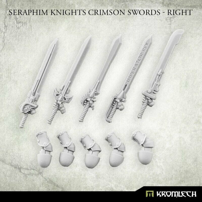 Kromlech Seraphim Knights Crimson Swords - Right (5) New - Tistaminis