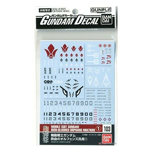 Gundam Decal 103 - Mobile Suit Gundam Iron-Blooded Orphans 1 - Tistaminis