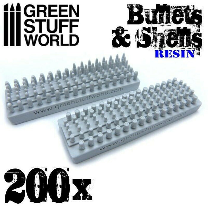 Green Stuff World 200x Resin Bullets and Shells New - TISTA MINIS