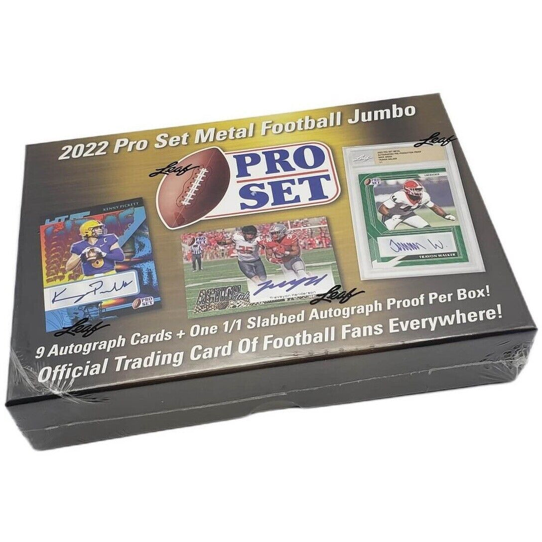 2022 Leaf Pro Set Metal Football Jumbo Box