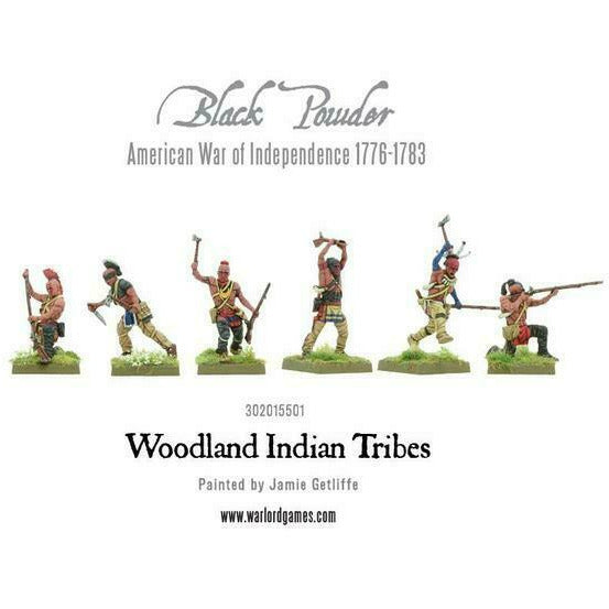 Black Powder American War of Independence Woodland Indian Tribe New - TISTA MINIS