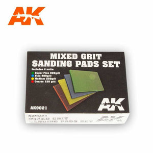 AK Interactive Mixed Grit Sanding Pads Set New - Tistaminis