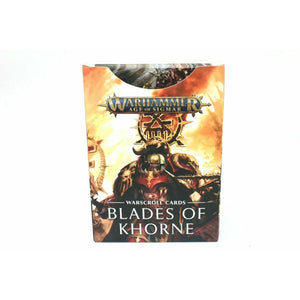 Warhammer Warriros Of Chaos Blades Of Khorne Warscroll Cards - A32 - TISTA MINIS