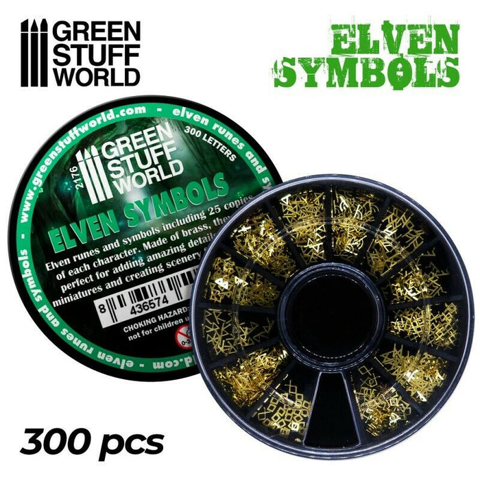 Green Stuff World Elven Runes and Symbols New - TISTA MINIS