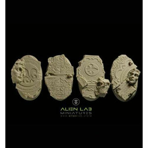 Alien Lab Miniatures TEMPLE RUINS OVAL BASES 60MM New - Tistaminis