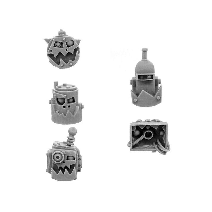 Wargames Exclusive ORK CYBORG CONVERSION BITS BIONIC HEADS H-801 New - TISTA MINIS