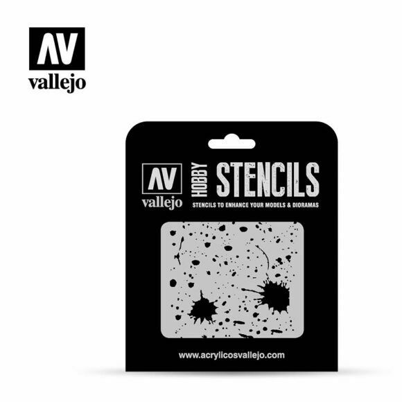 Vallejo SPLASH & STAINS (1/35) Airbrush Stencil - TISTA MINIS