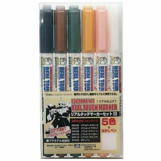 MR. HOBBY Gundam Marker Set - Real Touch Marker 2 New - TISTA MINIS