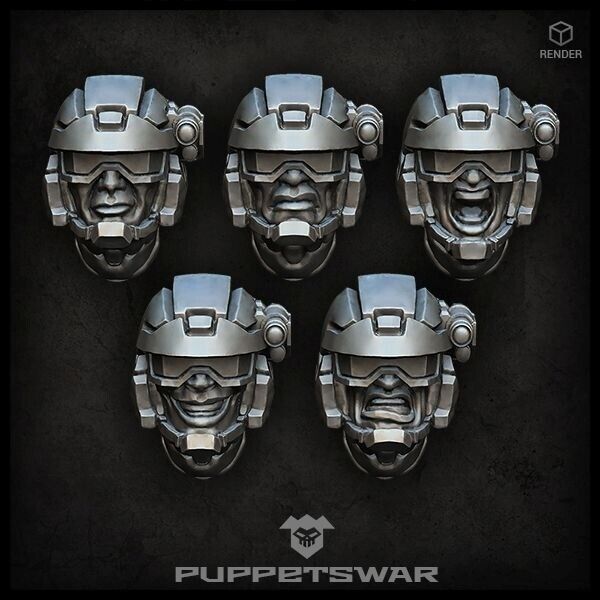 Puppet War Shade Troopers Heads New - Tistaminis