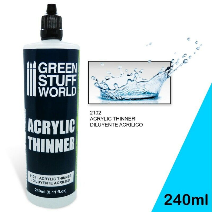 Green Stuff World Auxiliary ACRYLIC THINNER 240 ml - Tistaminis