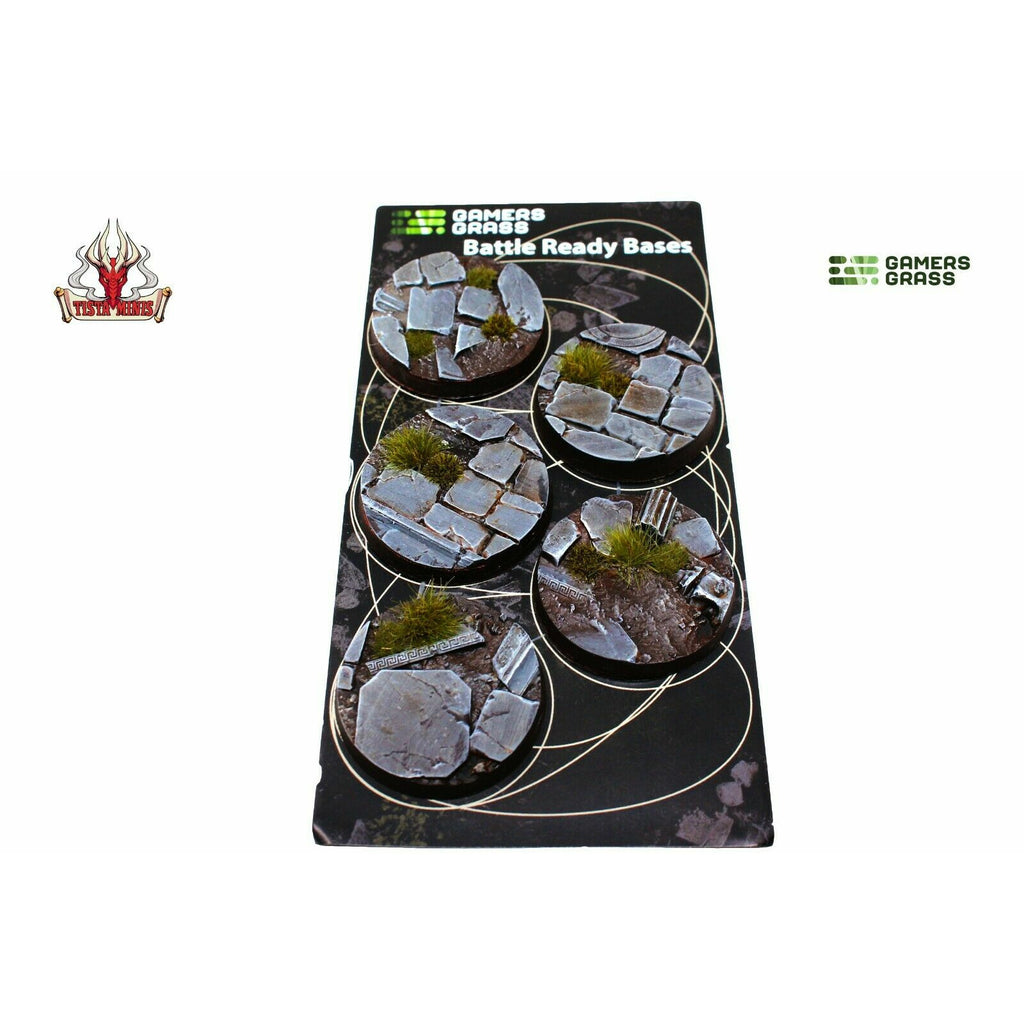 Gamers Grass Temple Bases Round 40mm (x5) - TISTA MINIS